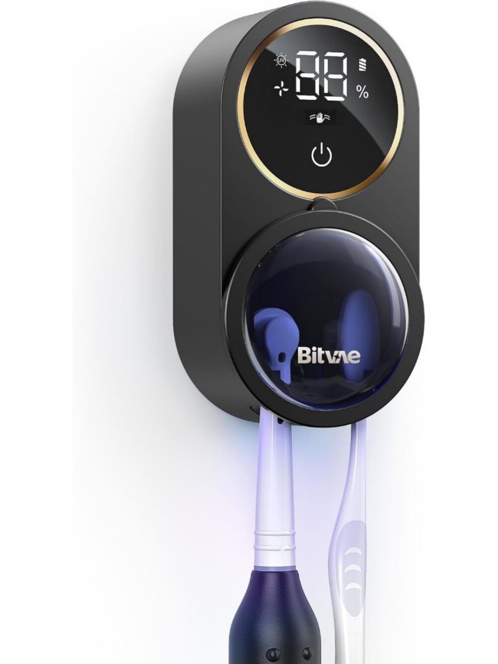 Upgraded Infrared Sensing Toothbrush Holder for Bathroom Organization & Hygiene
